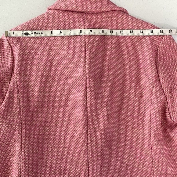 Sigrid Olsen Signature Button Front Tweed Spring Coat Jacket Long Sleeve Pockets - Picture 14 of 16